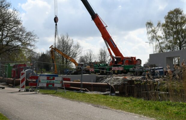 Gaslekkage bij aanleg nieuwe brug in Frieschepalen