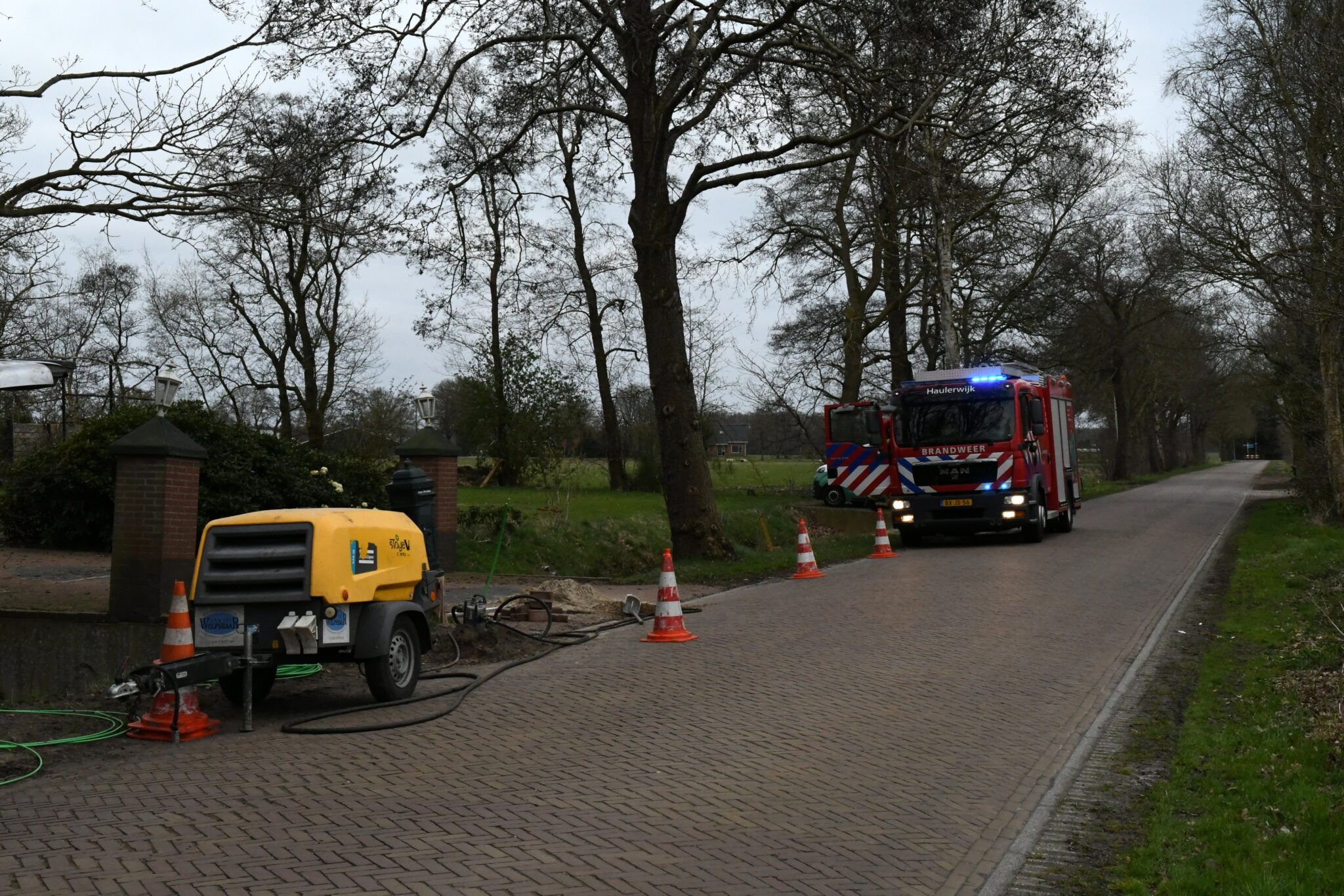 Gaslekkage bij aanleggen glasvezel in De Wilp