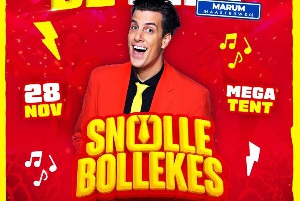 Gele stropdassen onthullen grootnieuws: Snollebollekes komt naar Feestin de Tent Marum