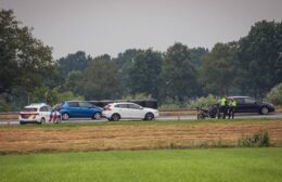 Motoren botsen op A7 bij Niebert