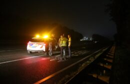 Auto zwaar beschadigd na aanrijding met ree op A7