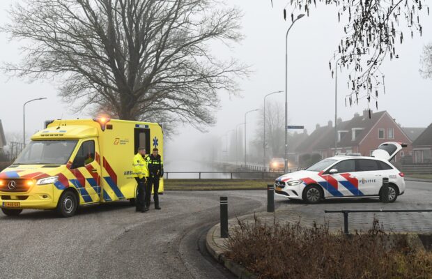 Fietster gewond in Leek