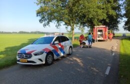 Motorrijder in de sloot in Tolbert
