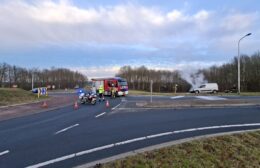 Auto in brand op de Scheiding (N358)