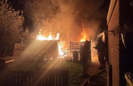 Schuurtje gaat verloren bij brand in Opende