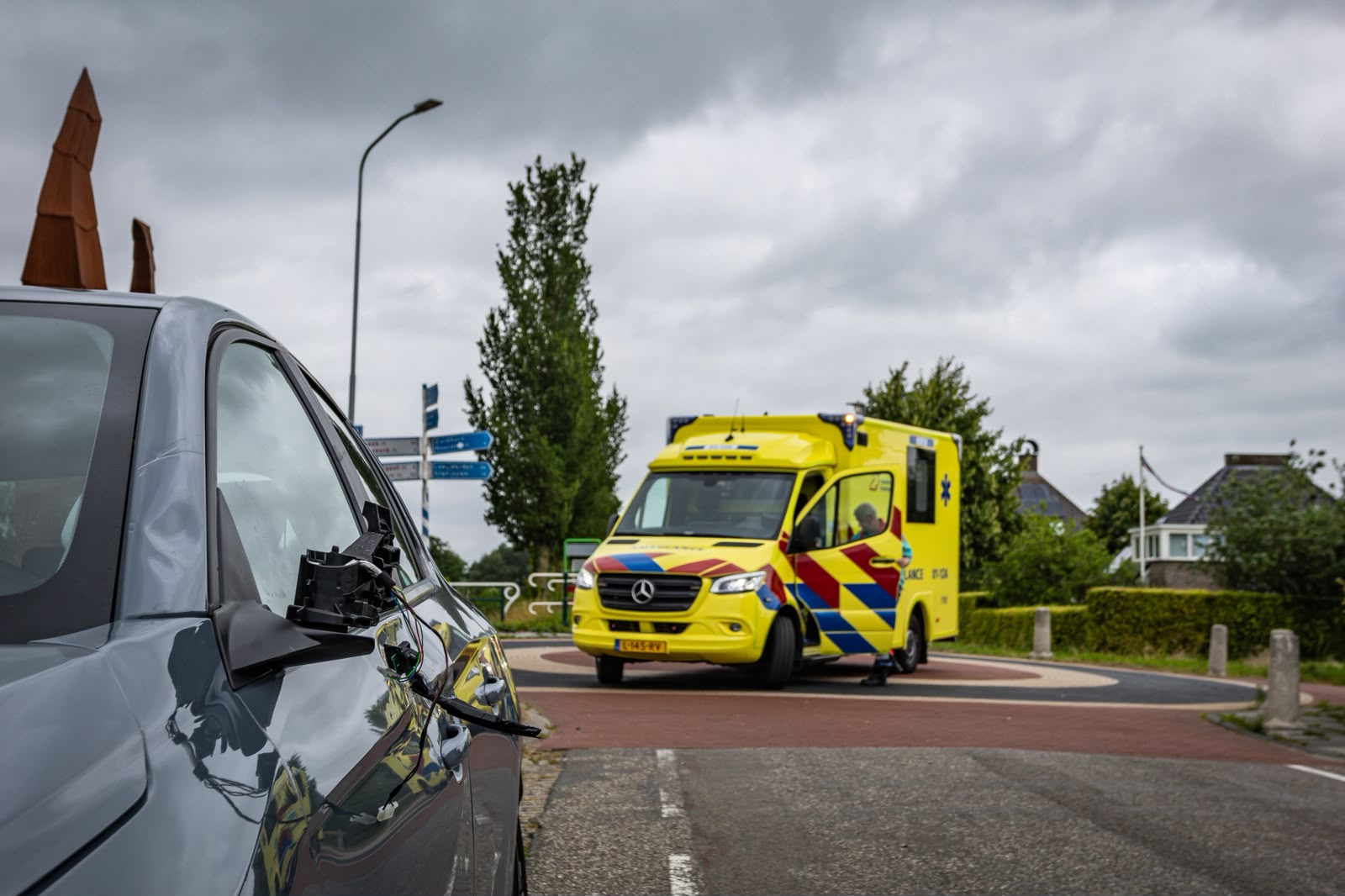 Fietser ten val na voorrangsfout in Briltil