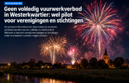 Geen volledig vuurwerkverbod in het Westerkwartier