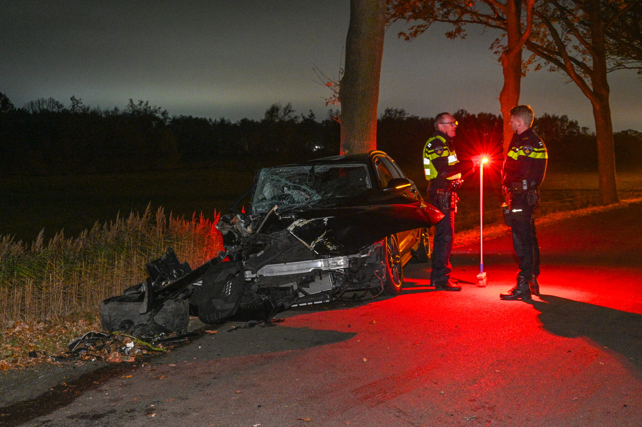 Auto total loss bij Drachtstercompagnie