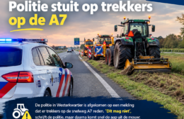 Politie krijgt melding van trekkers op A7, maar situatie blijkt anders te liggen