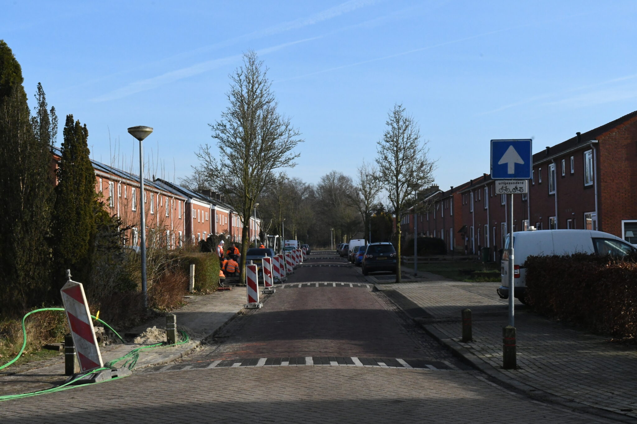 Gaslek bij graafwerkzaamheden in De Wilp