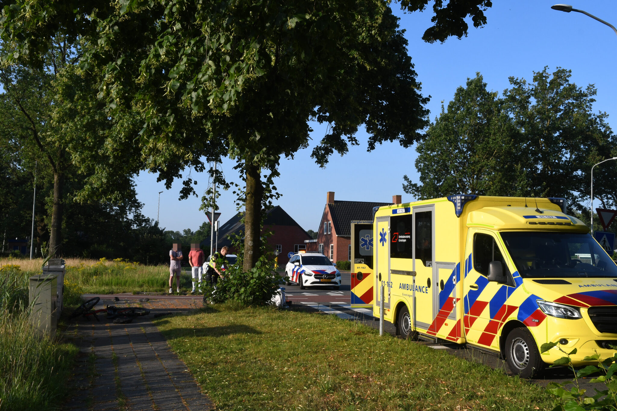Fietser gewond bij aanrijding in Tolbert