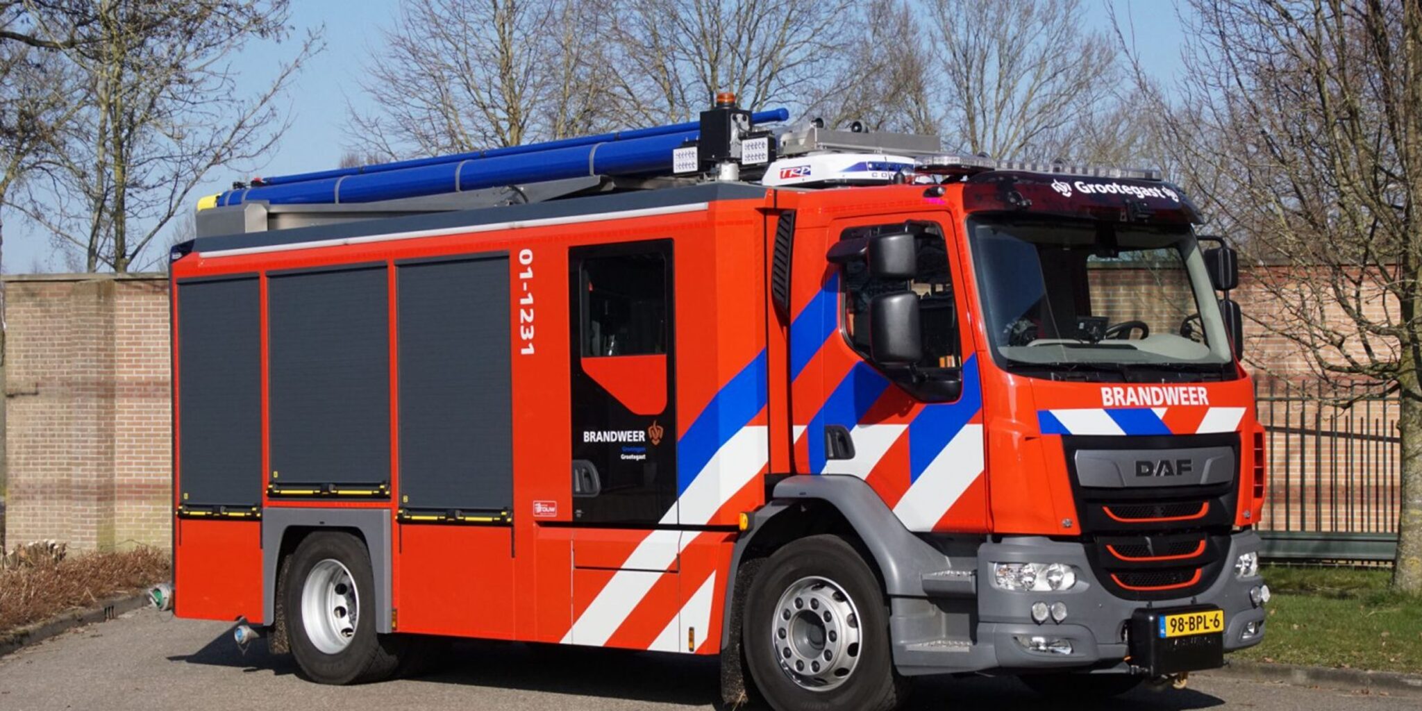 Brandweer Grootegast gealarmeerd voor gaslek in Oldekerk