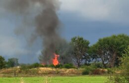 Forse buitenbrand in weiland bij Opende Video