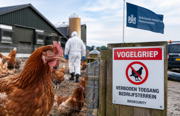 Vogelgriep vastgesteld in Grootegast: 51.000 dieren geruimd