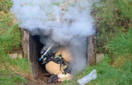 Brandweer blust “tunnelbrand” in Tolbert