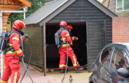Brandweer gealarmeerd voor brand in bijgebouw