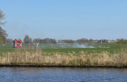 Brandweer Groningen gealarmeerd voor rietkraag in brand
