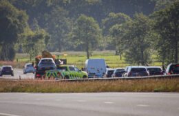 Verkeershinder door ongeval op A7