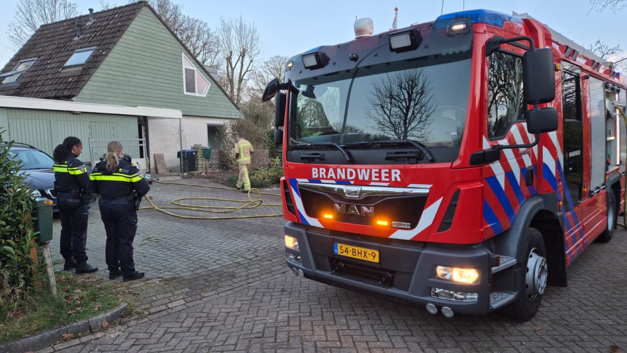 Inzet brandweer bij werkzaamheden in Peize