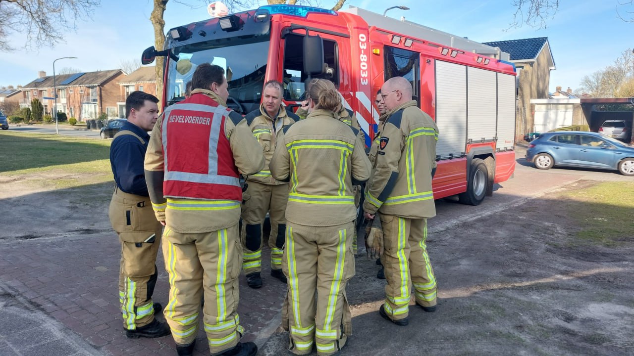 Wasdroger vat vlam in Roden