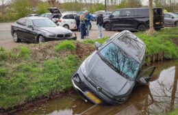 VW te water aan Schans in Leek