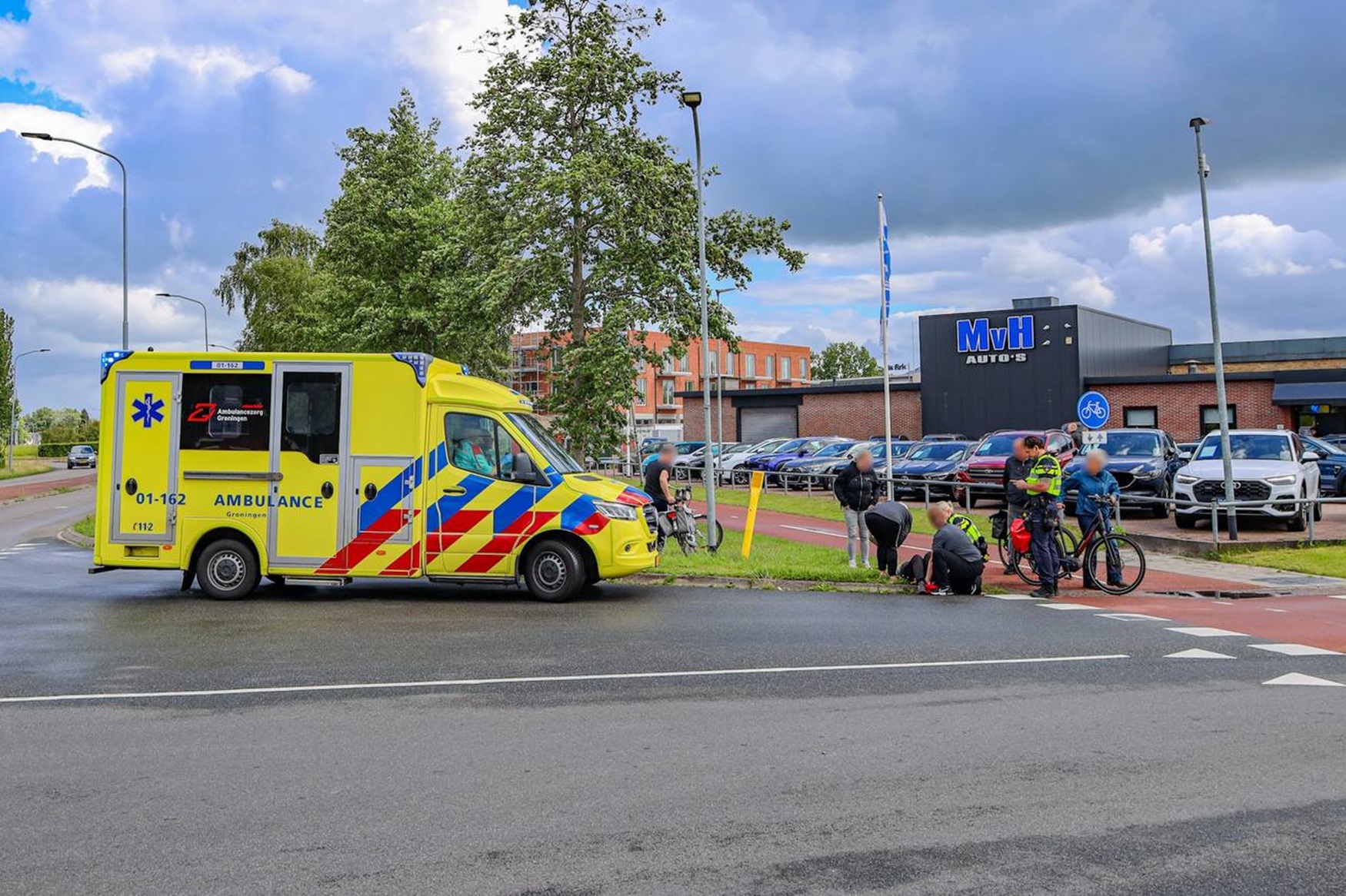 Gewonde bij ongeval in Leek
