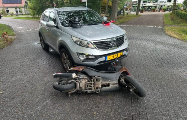 Scooterrijder gewond bij botsing met auto bij Roderesch