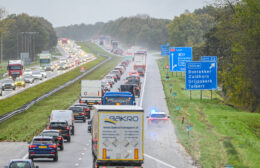 Forse files op A7 door meerdere ongevallen