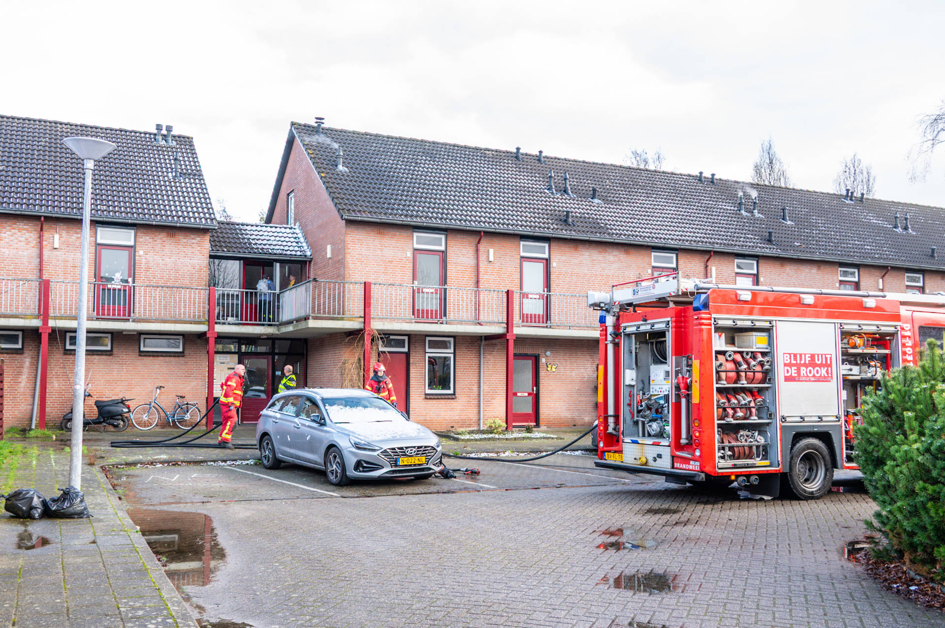 Keukenbrand aan Vijf Akkers in Tolbert