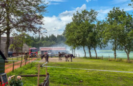 Flinke buitenbrand in Bakkeveen, rookwolken trekken  richting bossen