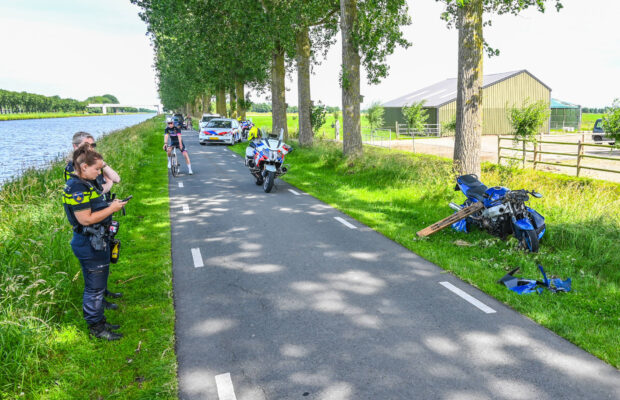 Motorrijder zwaar gewond in Lutjegast